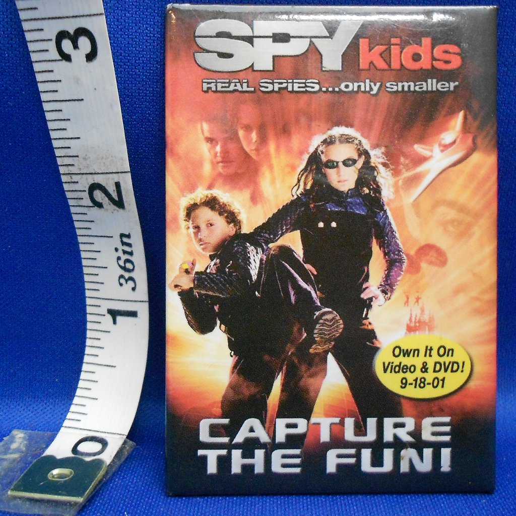 Vintage Spy Kids 2001 Dvd Lapel Pin Real Spies
